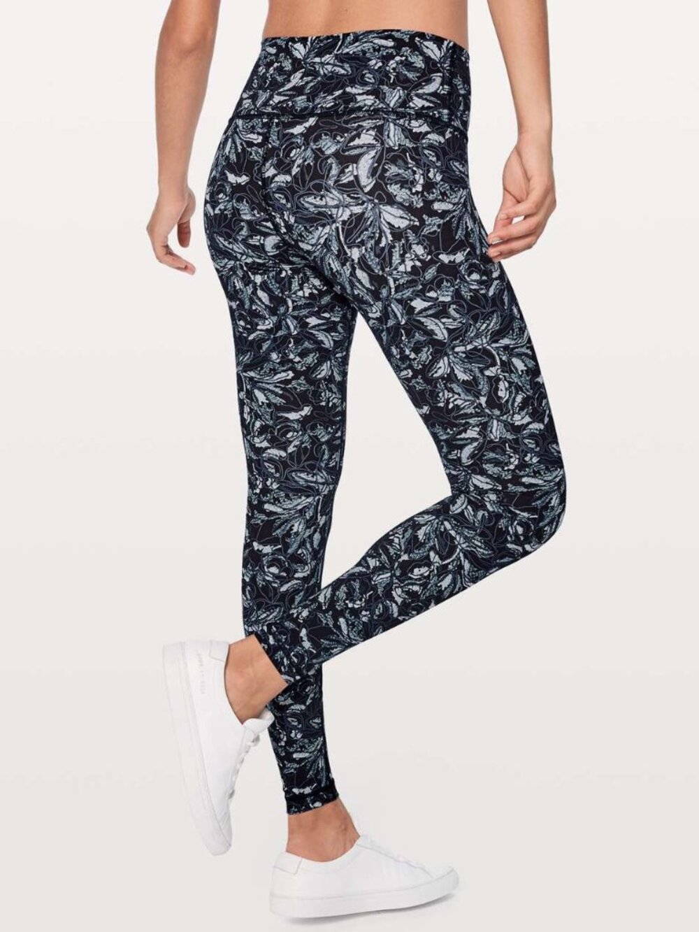 Lululemon Wunder Under Hi Rise Floral Leggings Size 2 Embellished Multi